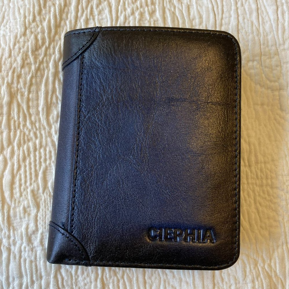 Bluish/Black Vegan Wallet